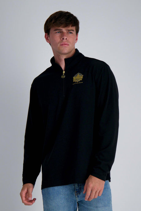 Pro Football Hall of Fame X Haggar – Long Sleeve Ribbed Quarter Zip