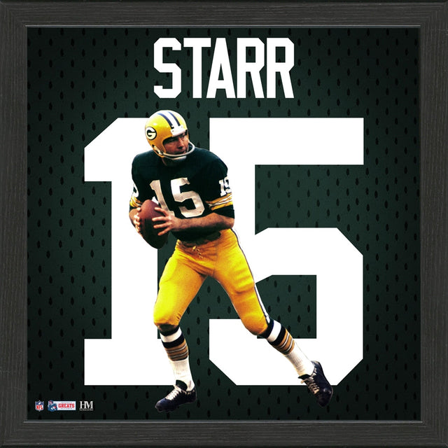 Bart Starr Jersey Framed Photo