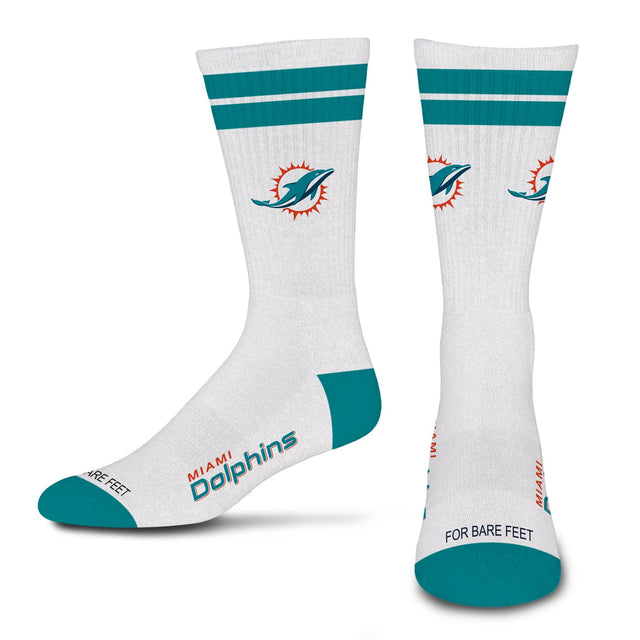 Dolphins 2026 White Stripe Sock