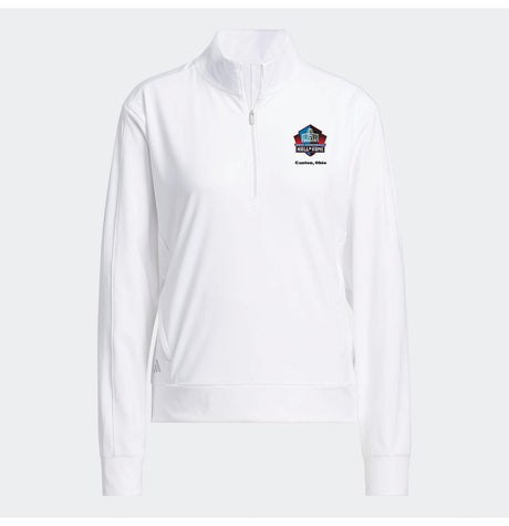 Hall of Fame 2025 Adidas Women's White Ultimate365 1/4 Zip Layering Top