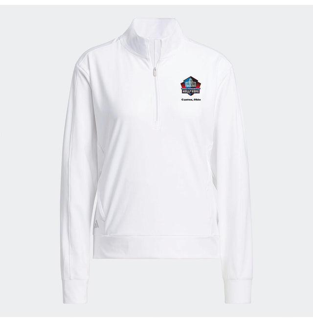 Hall of Fame 2025 Adidas Women's White Ultimate365 1/4 Zip Layering Top