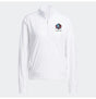 Hall of Fame 2025 Adidas Women's White Ultimate365 1/4 Zip Layering Top