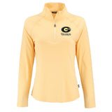 HBCU Team Cutter & Buck Women's Coastline Recycled Double Peached 1/4 Zip Pullover Pro Football Hall of Fame M Grambling