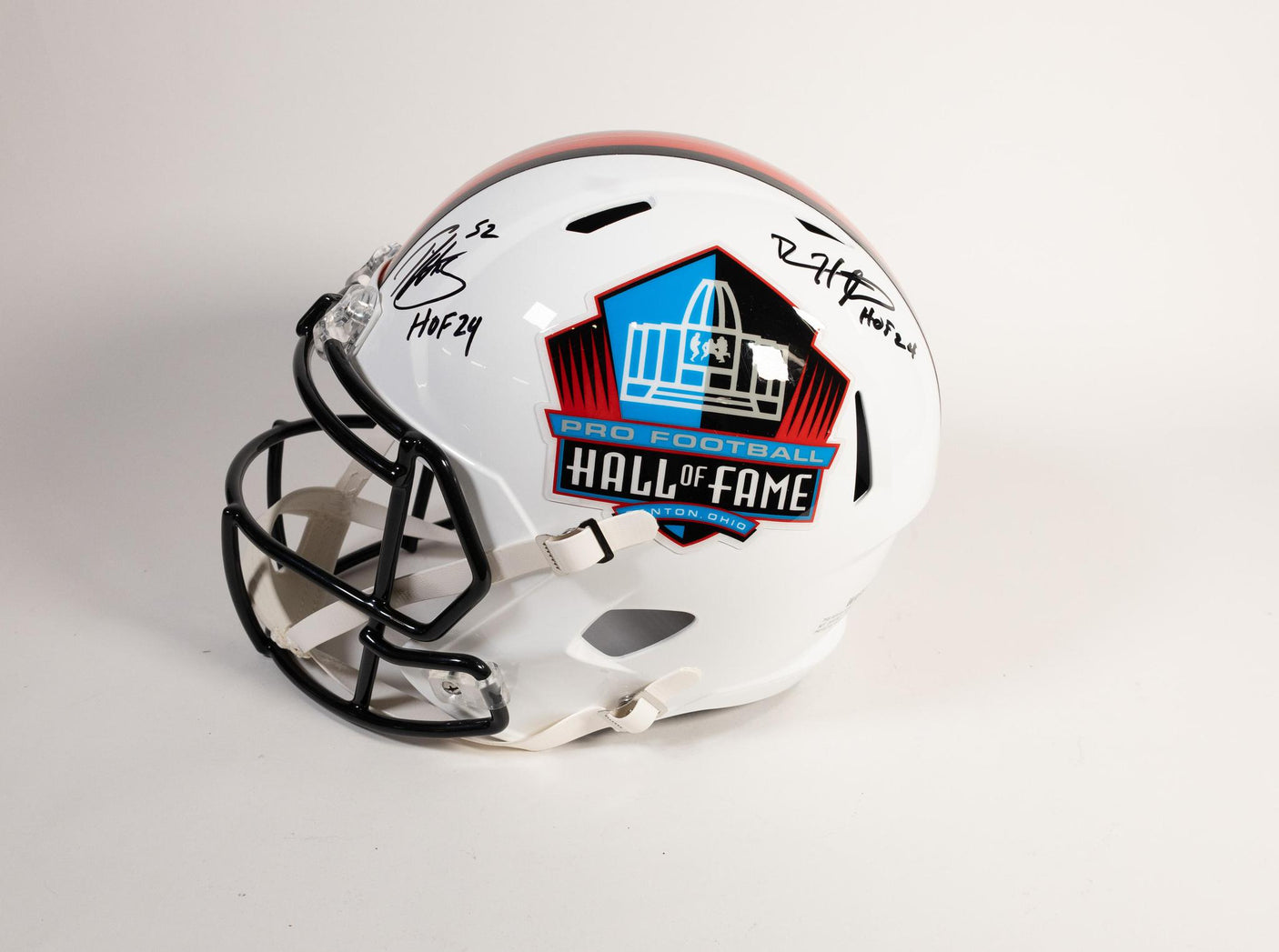 Class of 2024 Autographed Hall of Fame White Speed Replica Helmet