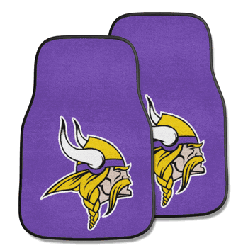 Vikings 2-Piece Carpet Car Mat Set