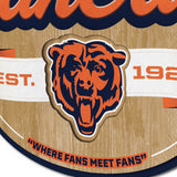 Bears 3D Fan Cave Wall Sign