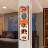 Bengals 8" x 32" 3D Stadiumview Banner