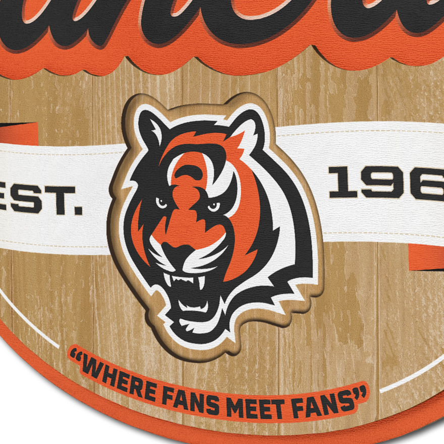 Bengals Sign Bengals 3D Fan Cave Wall Sign โ Pro Football Hall of Fame