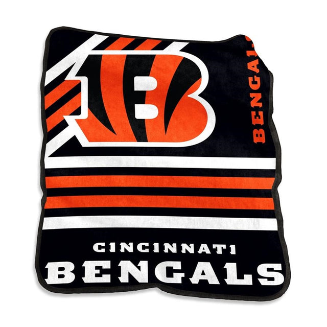 Bengals 46" x 60" 40-Yard Dash Micro Raschel Blanket