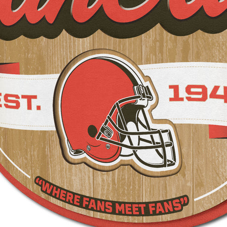 Browns 3D Fan Cave Wall Sign