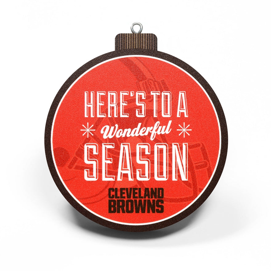 Browns 3-D Logo Ornament