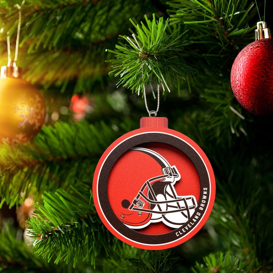 Browns 3-D Logo Ornament