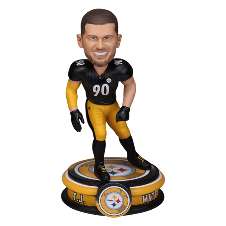 Steelers TJ Watt 8 Inch Neon Bobblehead Pro Football Hall of Fame