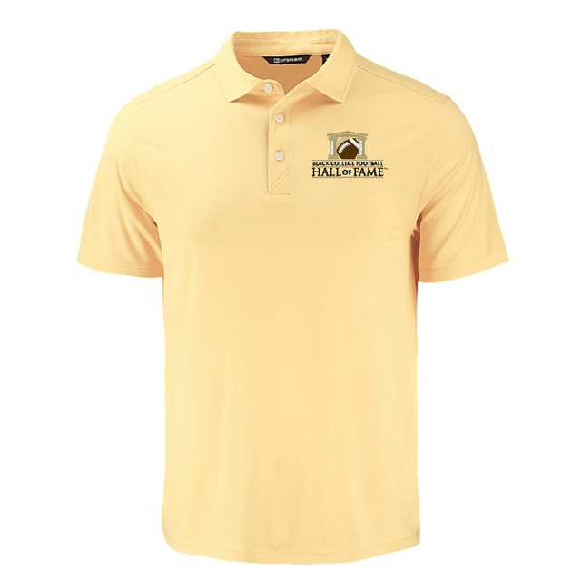 Black College Football Hall of Fame Cutter & Buck Men's Coastline Recycled Double Peached Polo