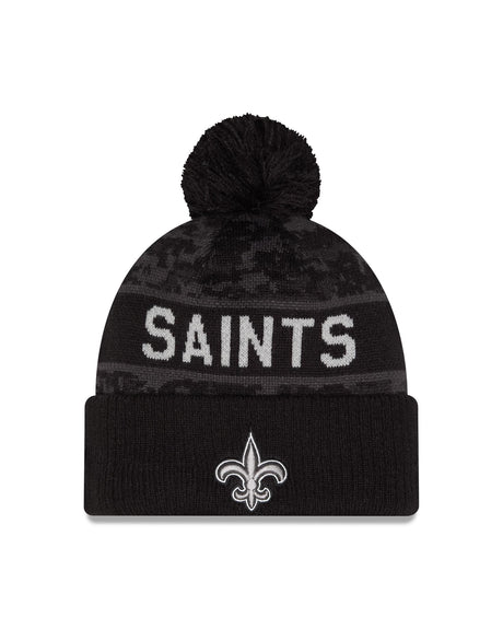 Saints 2026 New Era Men's Salute to Service Knit Pro Football Hall of Fame