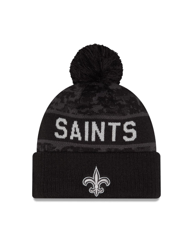 Saints 2026 New Era Men's Salute to Service Knit Pro Football Hall of Fame