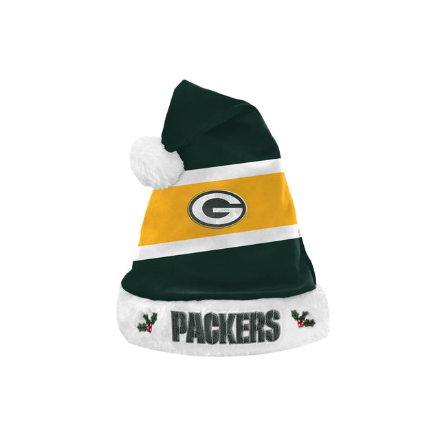 Packers Embroidered Colorblock Santa Hat