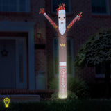 Commanders Team Pride Inflatable Crazy Christmas Santa Sports Fan