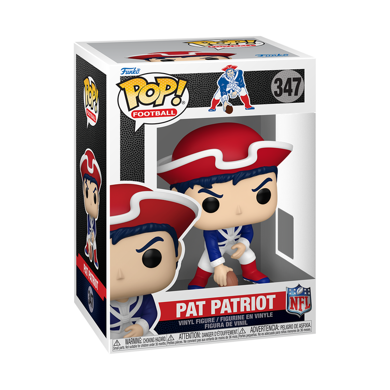 Patriots Mascot Pat Patriot NFL Funko Pop! 347 Pro Football Hall of Fame