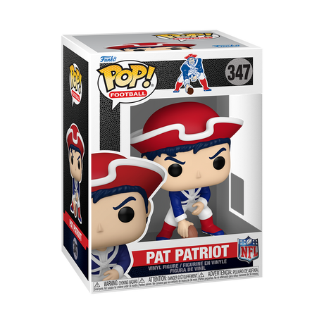 Patriots Mascot Pat Patriot NFL Funko Pop! 347 Pro Football Hall of Fame