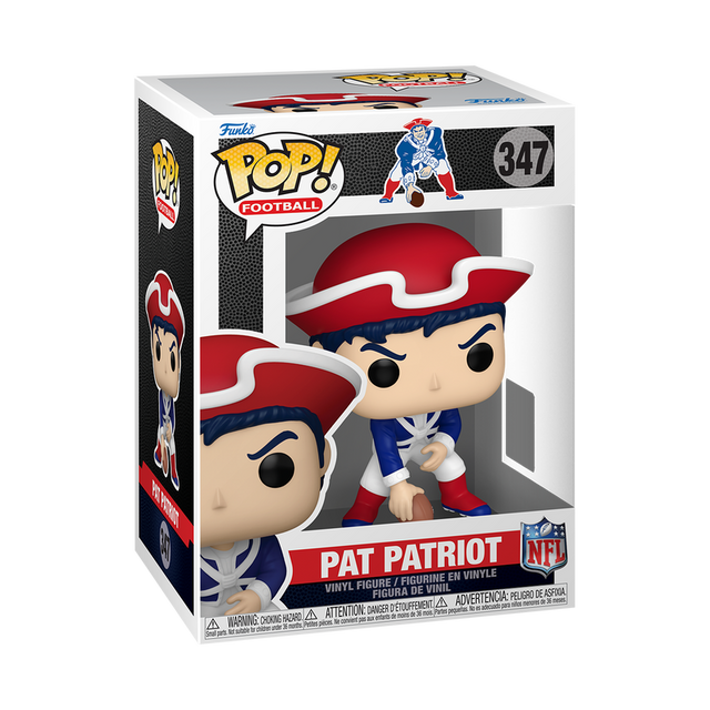 Patriots Mascot Pat Patriot NFL Funko Pop! 347 Pro Football Hall of Fame