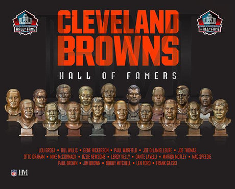 Browns Hall of Fame Busts 8x10 Photo