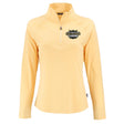 Black College Football Hall of Fame Cutter & Buck Women's Coastline Recycled Double Peached 1/4 Zip Pullover