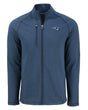 Patriots Cutter and Buck Men's Navy Peshastin Eco Fleece Full Zip Jacket