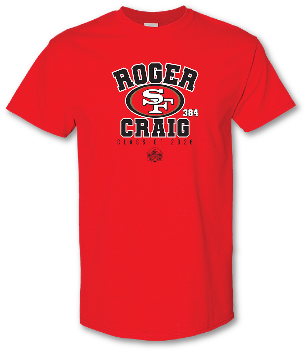 Roger Craig 49ers Class of 2026 Enshrinee T-Shirt