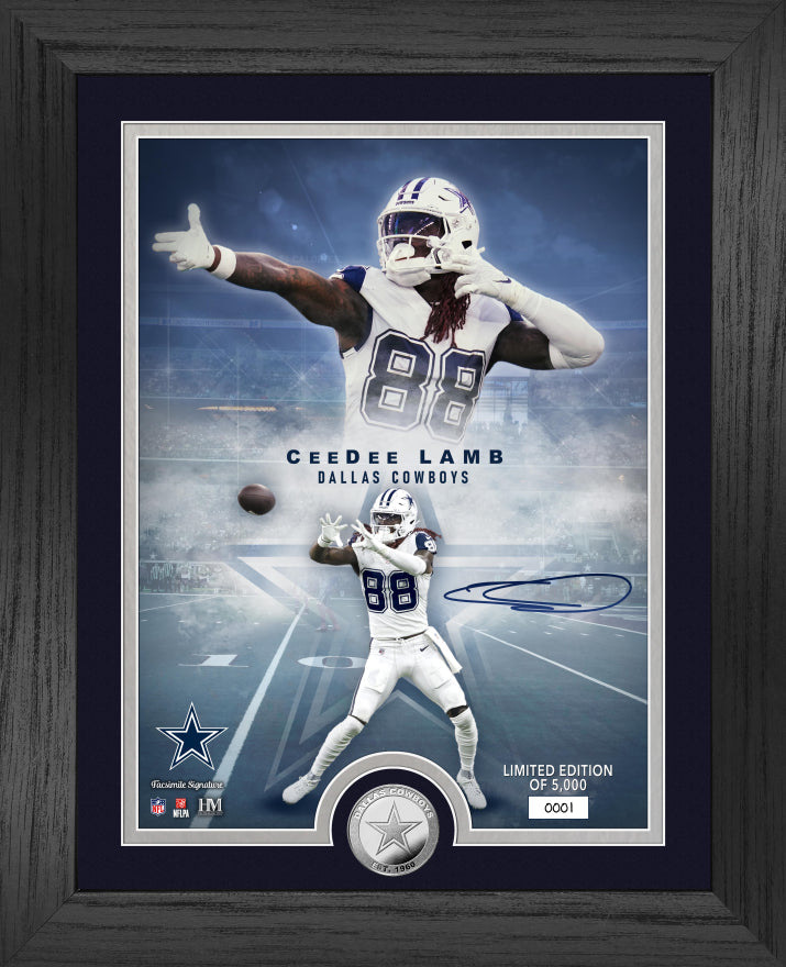 Dallas Cowboys CeeDee Lamb NFL Legends Silver Coin Photo Mint