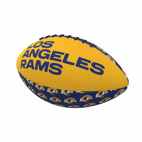 Rams Repeating Mini Size Rubber Football