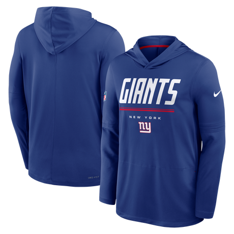 Giants 2026 Nike Men's Dri-Fit Lightweight Long Sleeve Hoodie Top Pro Football Hall of Fame