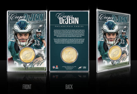 Eagles Cooper DeJean Bronze Coin Card
