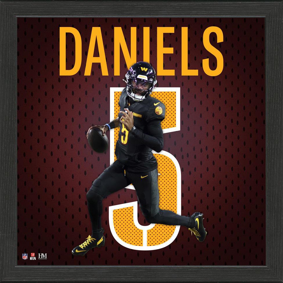 Jayden Daniels Impact Jersey Frame