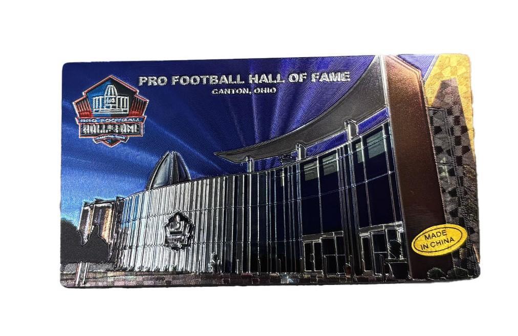 Hall of Fame Foil 2 Sided Magnet Pro Football Hall of Fame