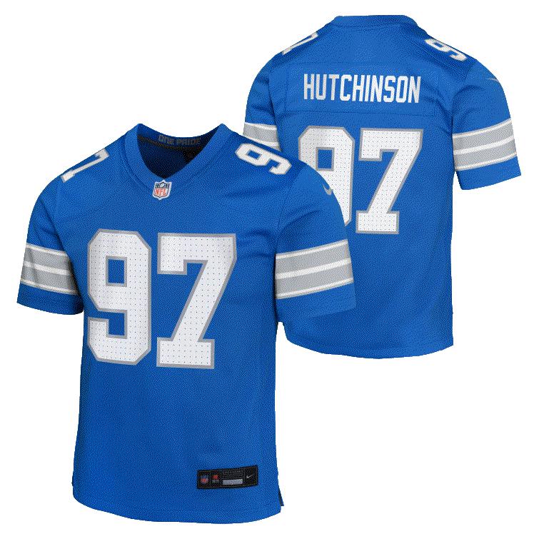 Lions Aidan Hutchinson Youth Nike Game Jersey – Pro Football Hall