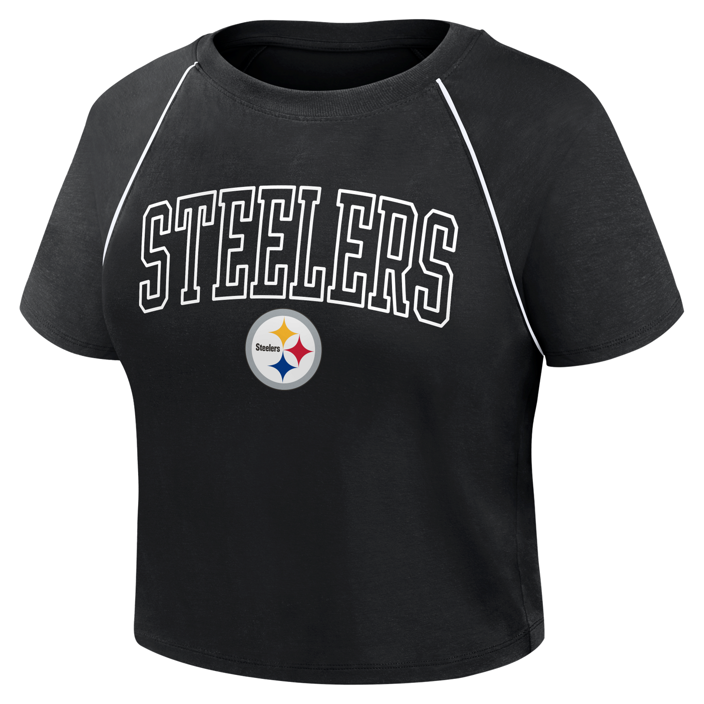 Steelers 2026 Fanatics Women's Cropped Short Sleeve Fashion Top