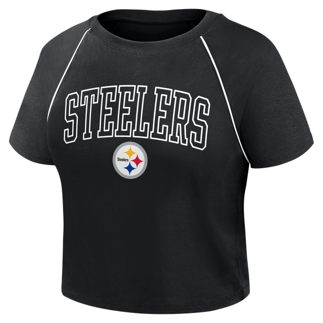 Steelers 2026 Fanatics Women's Cropped Short Sleeve Fashion Top