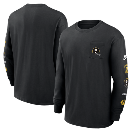 Steelers Men's Nike Heavy Max Pocket Long Sleeve T-Shirt