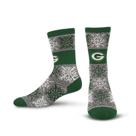 Packers 2026 Big Snowflakes Sock Pro Football Hall of Fame