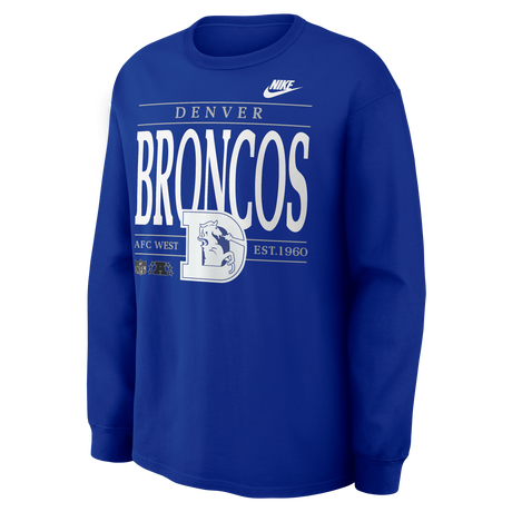 Broncos 2026 Nike Men's Nike Max 90 Long Sleeve T-Shirt