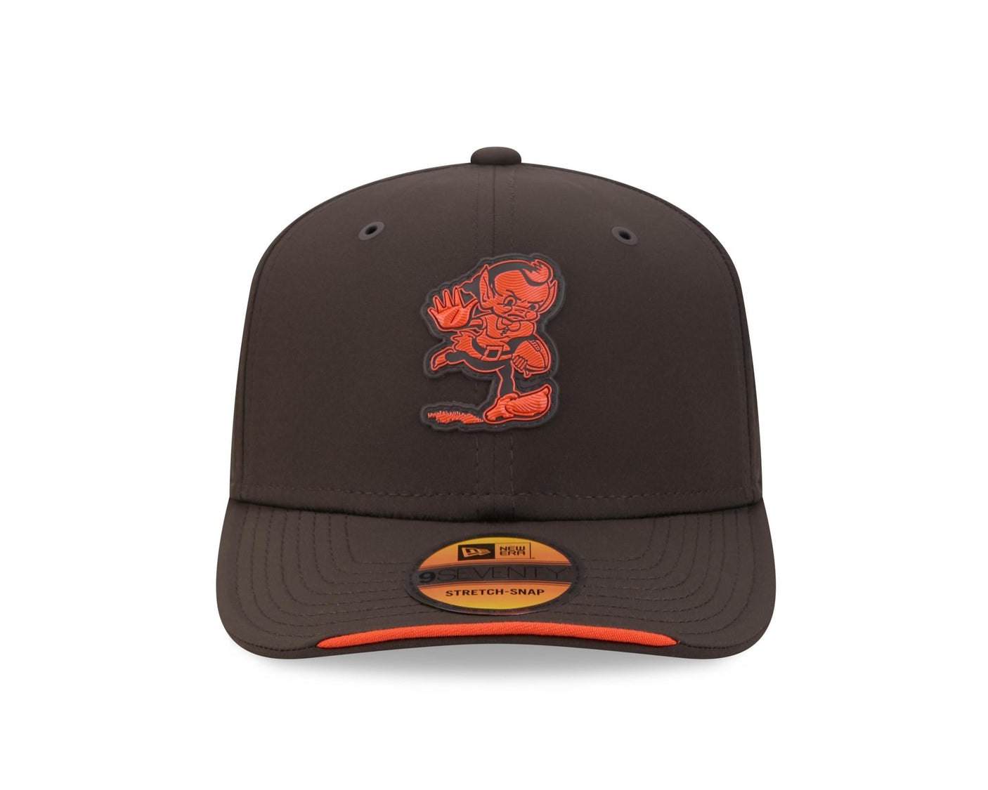 Browns 2026 New Era Men's Throwback 9SEVENTY Stretch Snap Sideline Hat