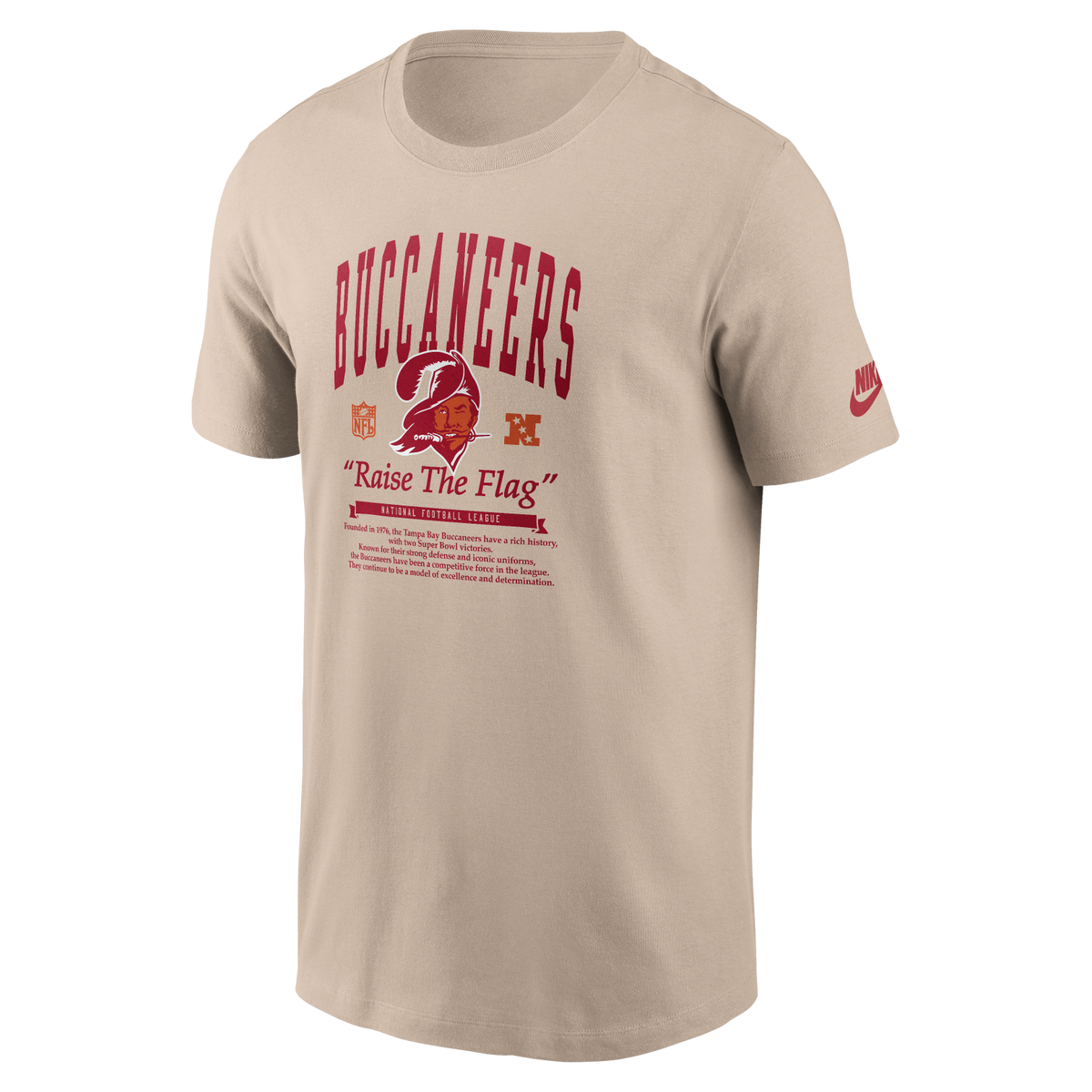 Buccaneers 2026 Nike Men's Rewind 2-Hit Essential T-Shirt Pro Football Hall of Fame