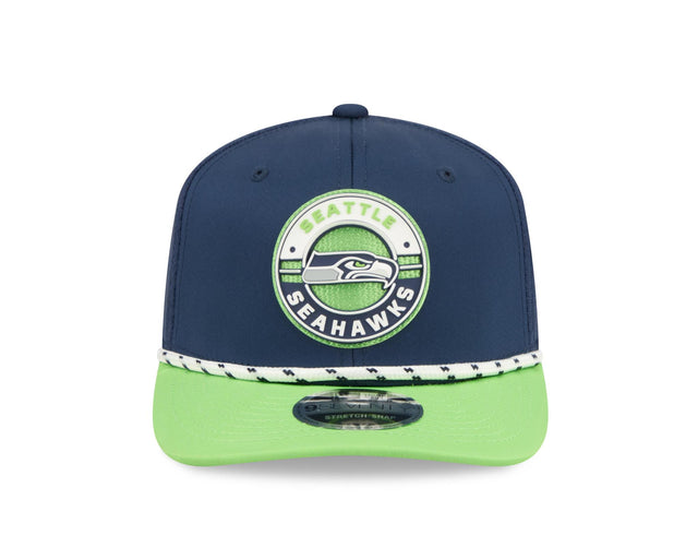 Seahawks 2026 New Era Men's 9SEVENTY Stretch Snap Two-Tone Hat Pro Football Hall of Fame