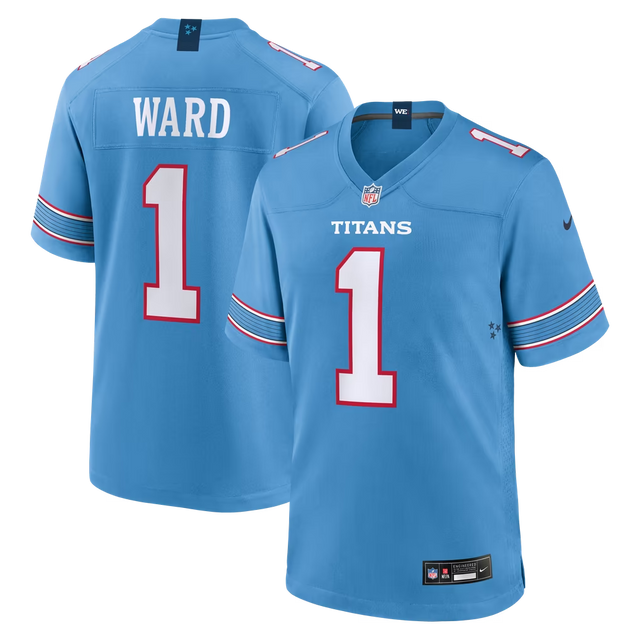 Titans Cam Ward 2026 Nike Men's Home Game Jersey Pro Football Hall of Fame
