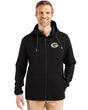 Packers Cutter & Buck Men's Roam Eco Full Zip Hooded Jacket