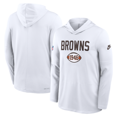 Browns 2025 Nike Men's Lightweight Hoodie Top Long Sleeve