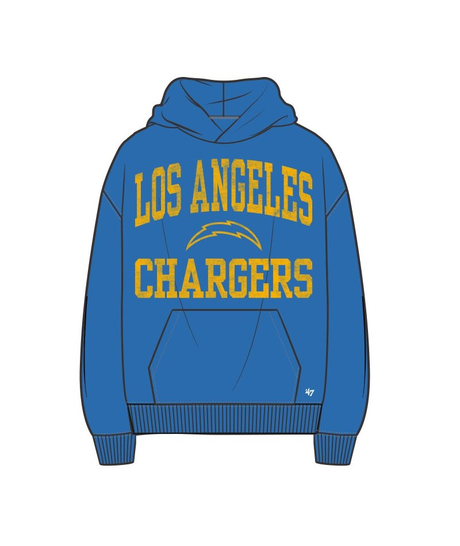 Chargers 2026 '47 Brand Men's Campus Stack Arched Foundation Hoodie Pro Football Hall of Fame