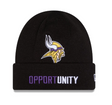 Vikings 2025 New Era Men's Inspire Change Black Knit