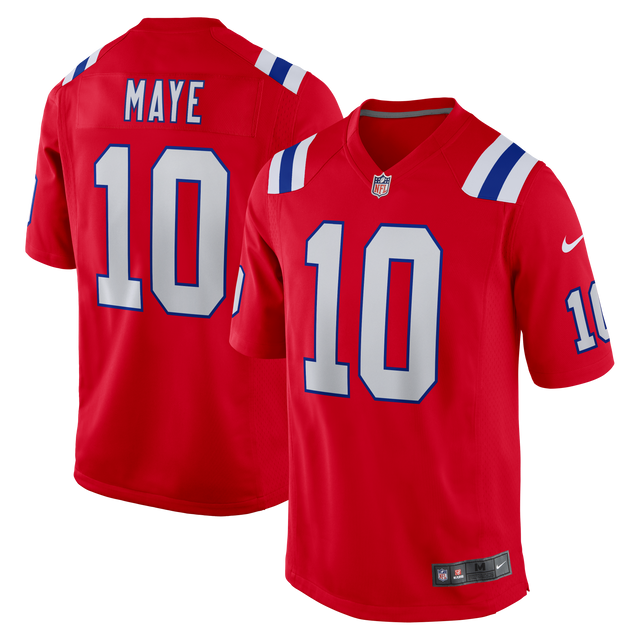 Patriots Drake Maye Men's Nike Alternate Game Jersey